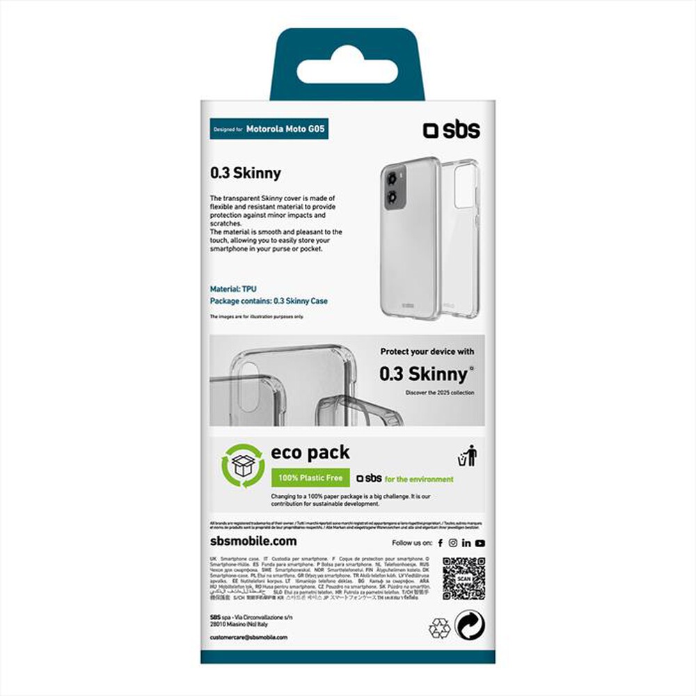 Immagine del prodotto SBS - Cover Skinny Motorola Moto G05 TESKINMOG05T-Trasparente