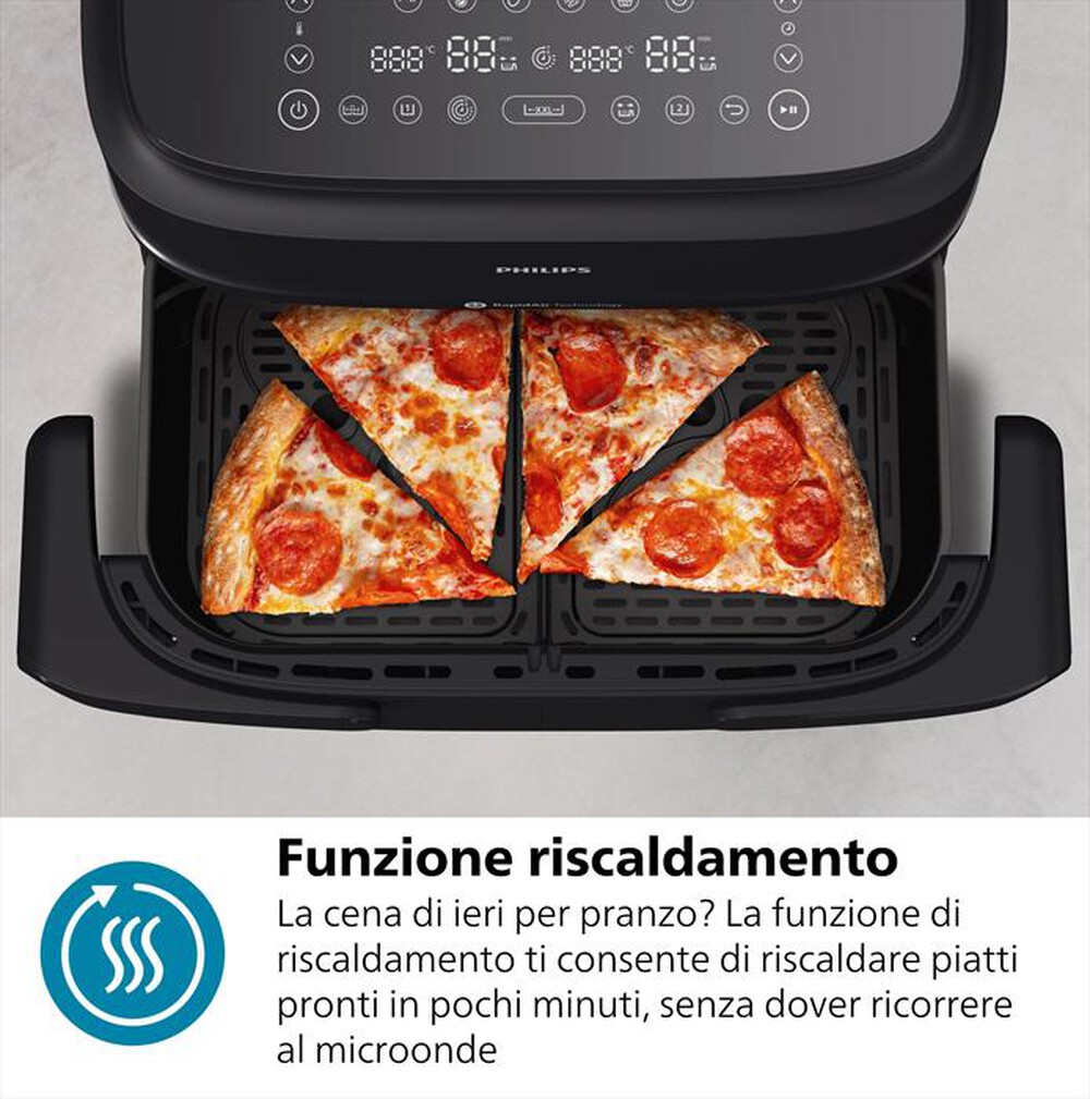 "PHILIPS - Friggitrice ad aria AIRFRYER SERIE 1000 NA150/00-Nero"