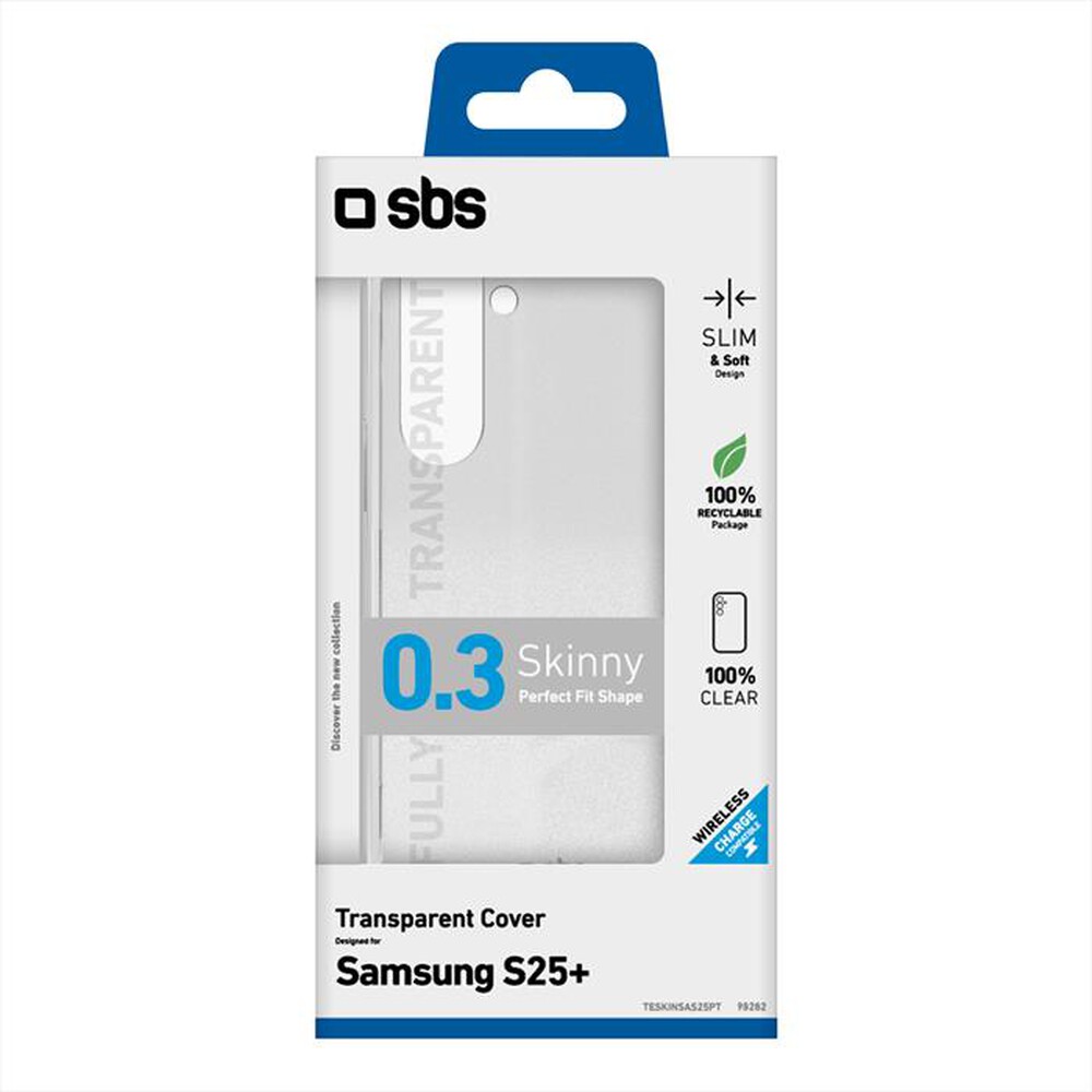 "SBS - Cover Skinny TESKINSAS25PT per Samsung S25+-Trasparente"