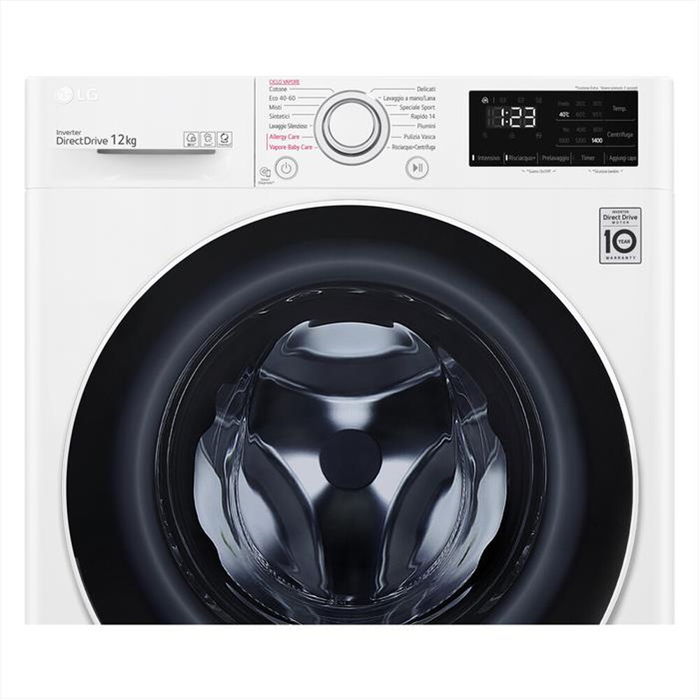 "LG - Lavatrice F4WV312S0E 12 Kg Classe B-White"