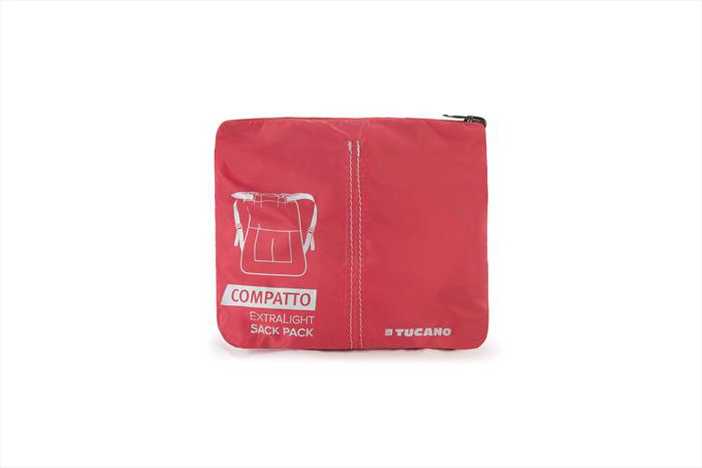 "TUCANO - COMPATTO - Zaino ripiegabile super leggero-Rosso"