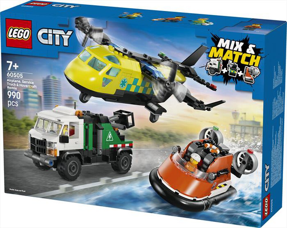 Immagine del prodotto LEGO - CITY Remix aereo, camion di servizio - 60505
