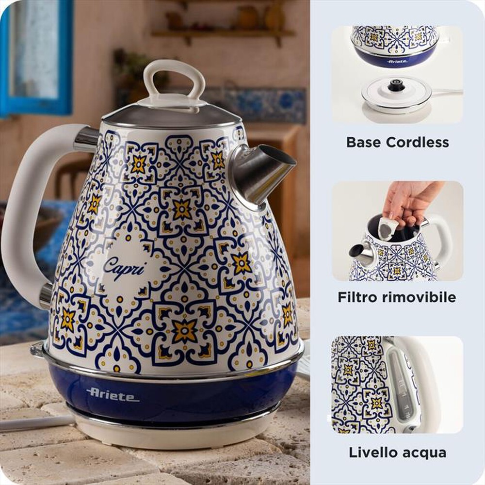 Immagine del prodotto ARIETE - 2869/0C Bollitore elettrico Capri-Blue,Multicolour