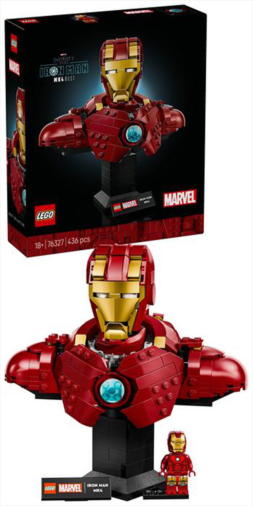 "LEGO - MARVEL Busto di Iron Man MK4 - 76327"