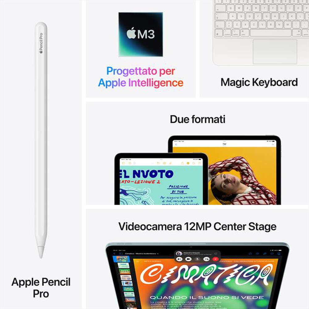Immagine del prodotto APPLE - iPad Air 11" Wi-Fi 128GB (2025)-Grigio siderale