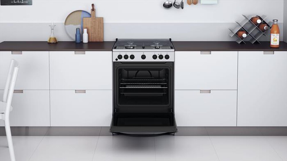 "INDESIT - Cucina IS67G4PHX/E Classe A-Acciaio inossidabile"