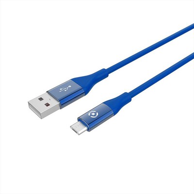 CELLY - USBMICROCOLORBL CAVO USB MICRO-Blu/Silicone