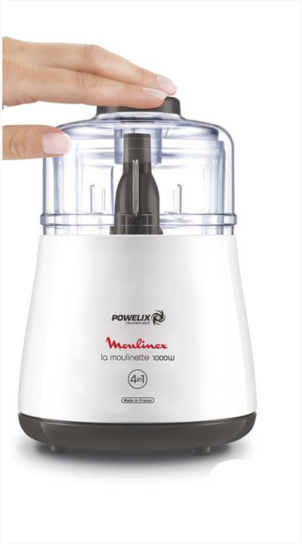 "MOULINEX - DPA141  La Moulinette Tritatutto Elettrico-Bianco/Nero"