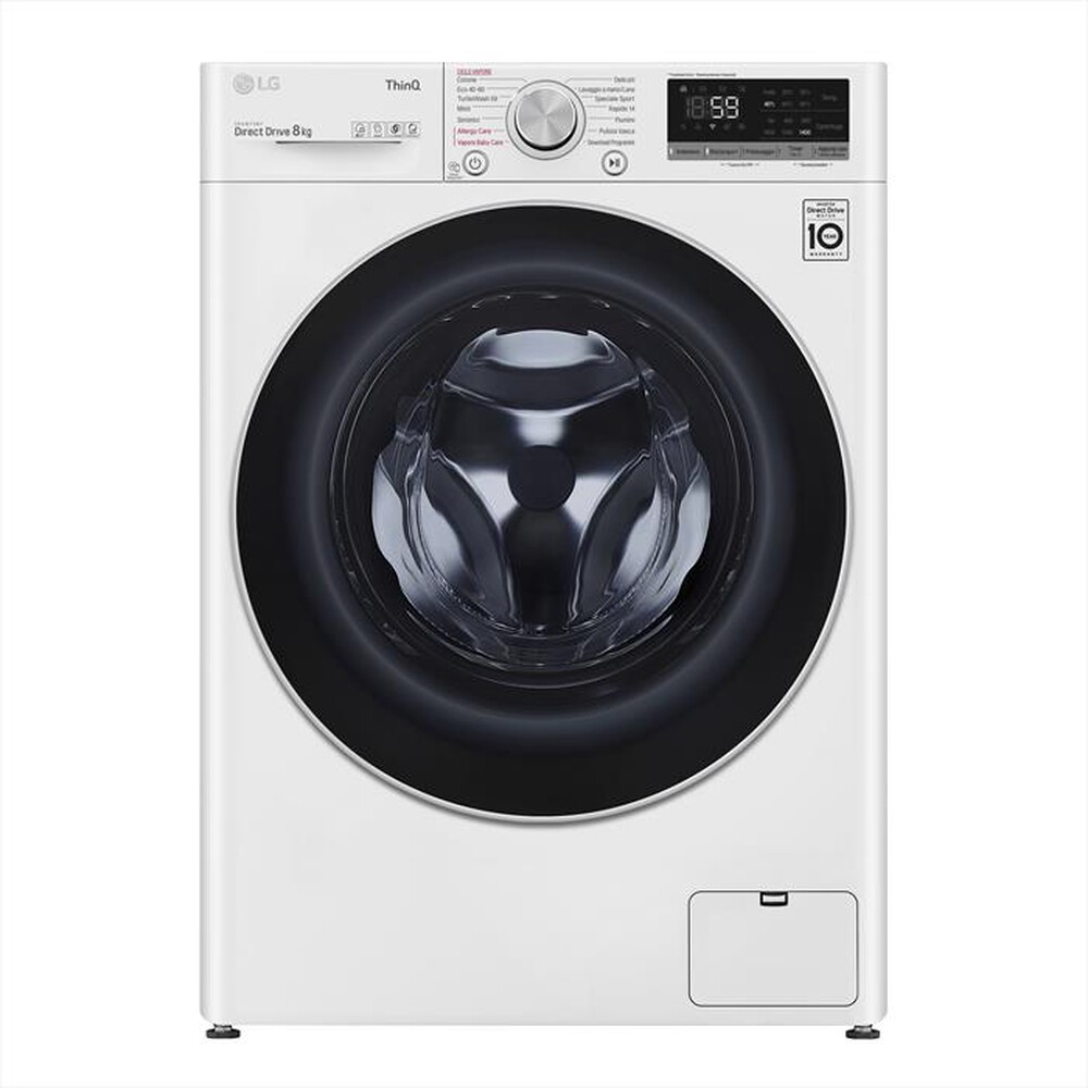 "LG - Lavatrice F4WV508S1B 8 Kg Classe B-White"
