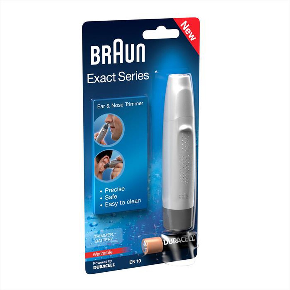 "BRAUN - TRIMMER EAR&NOSE EN10-Argento"