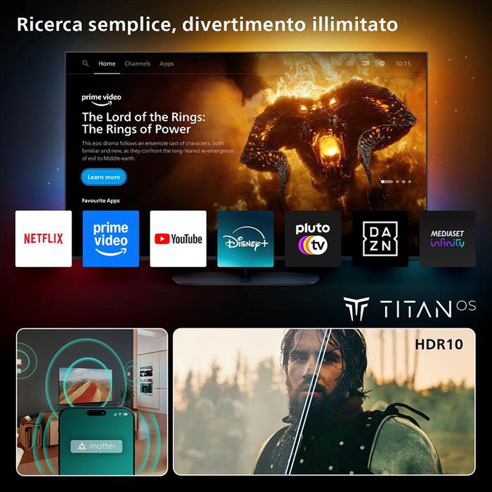 Immagine del prodotto PHILIPS - Smart TV LED HD READY 32" 32PHS6000/12-Black