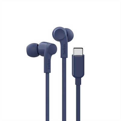 BELKIN - USB-C EARBUDS W/ ADJUSTABLE VOLUME LIMITER-Blu,  BELKIN - USB-C EARBUDS W/ ADJUSTABLE VOLUME LIMITER-Blu
