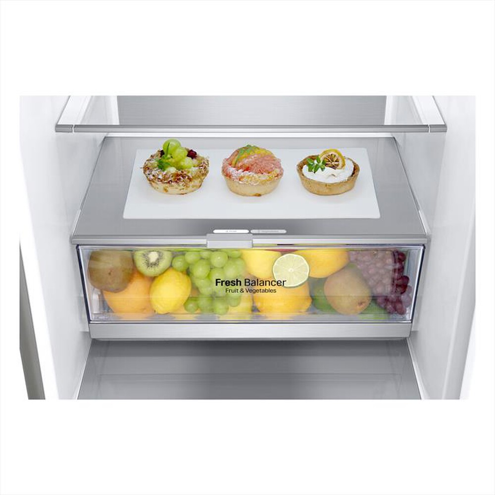 "LG - Frigorifero combinato GBB72NSUCN Classe C 384lt-NOBLE STEEL"