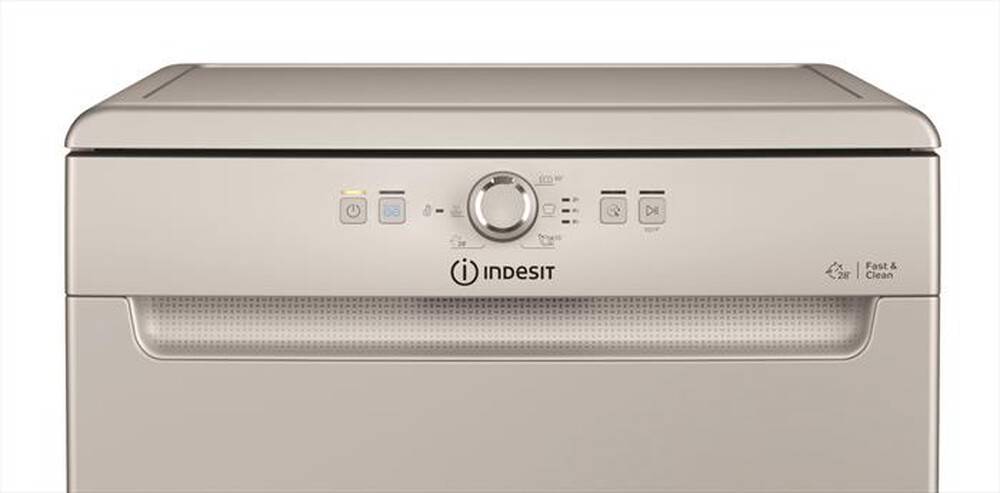 "INDESIT - Lavastoviglie DFE 1B19 S Classe F 14 coperti-Silver"