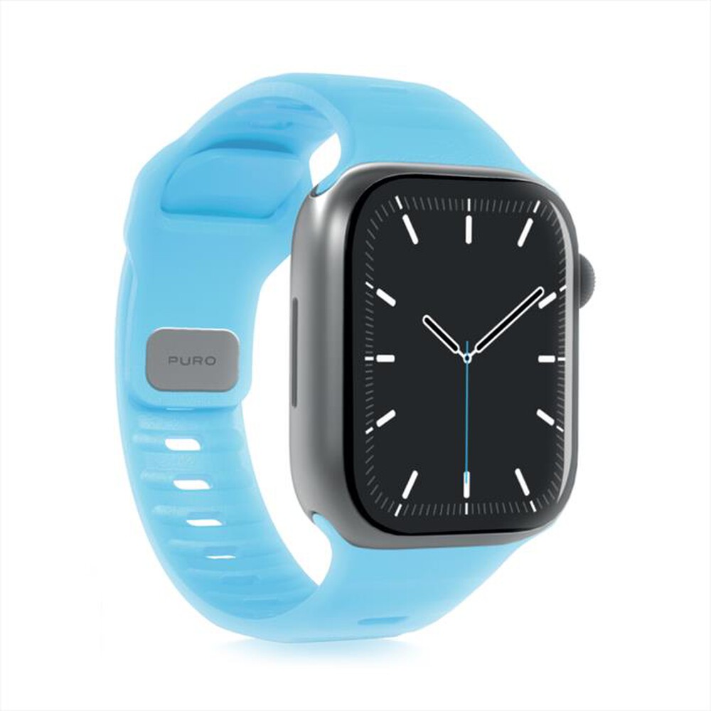Immagine del prodotto PURO - Cinturino GLOW in silicone per Apple Watch-Azzurro