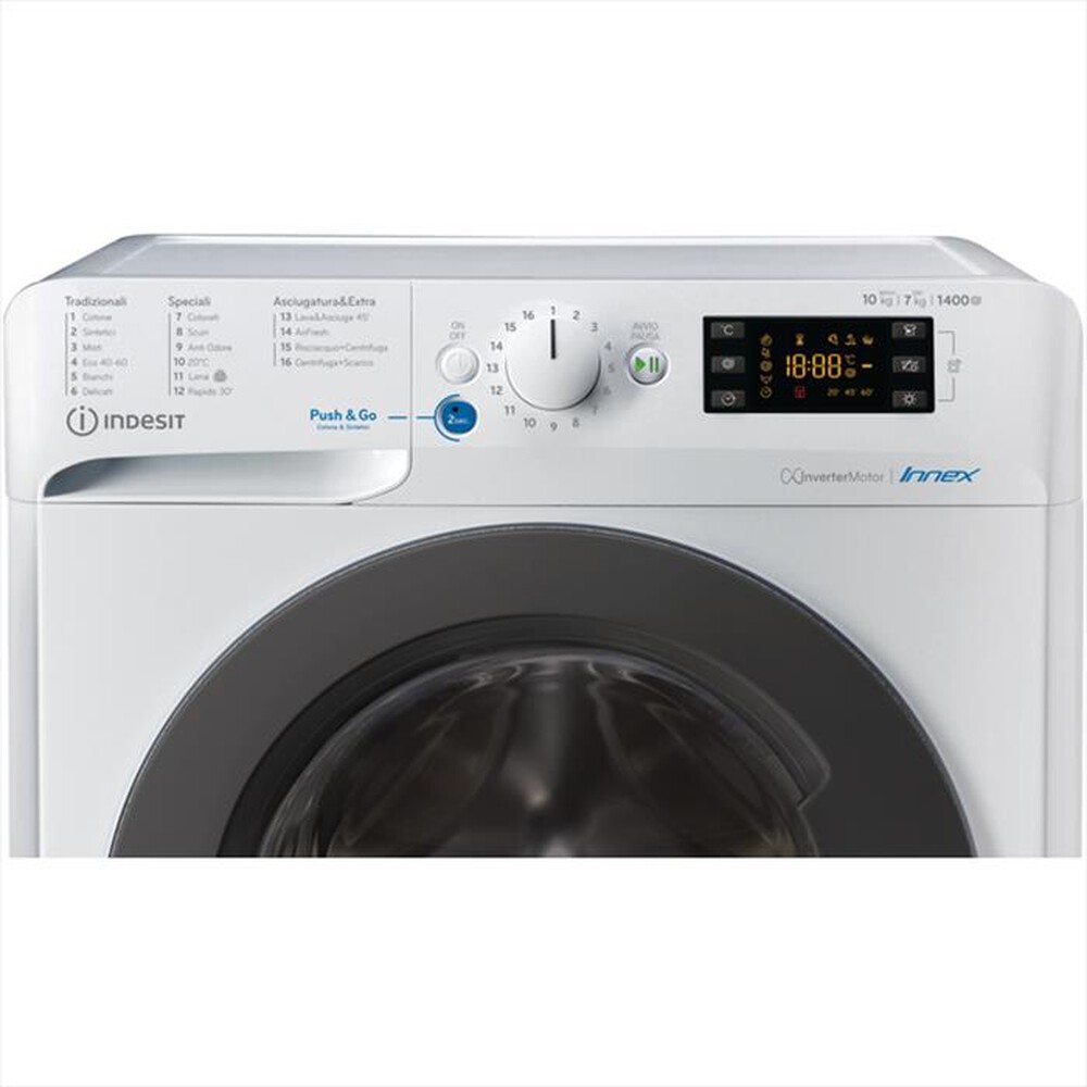 "INDESIT - Lavasciuga BDE 1071482X WK IT N 10/7 Kg Classe E"