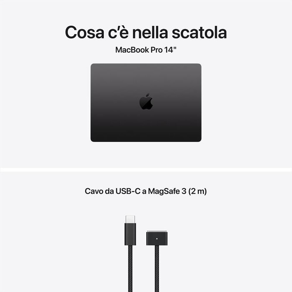 Immagine del prodotto APPLE - MacBook Pro 14" M5 Core 10 CPU 10 GPU 16GB 512GB-Nero Siderale