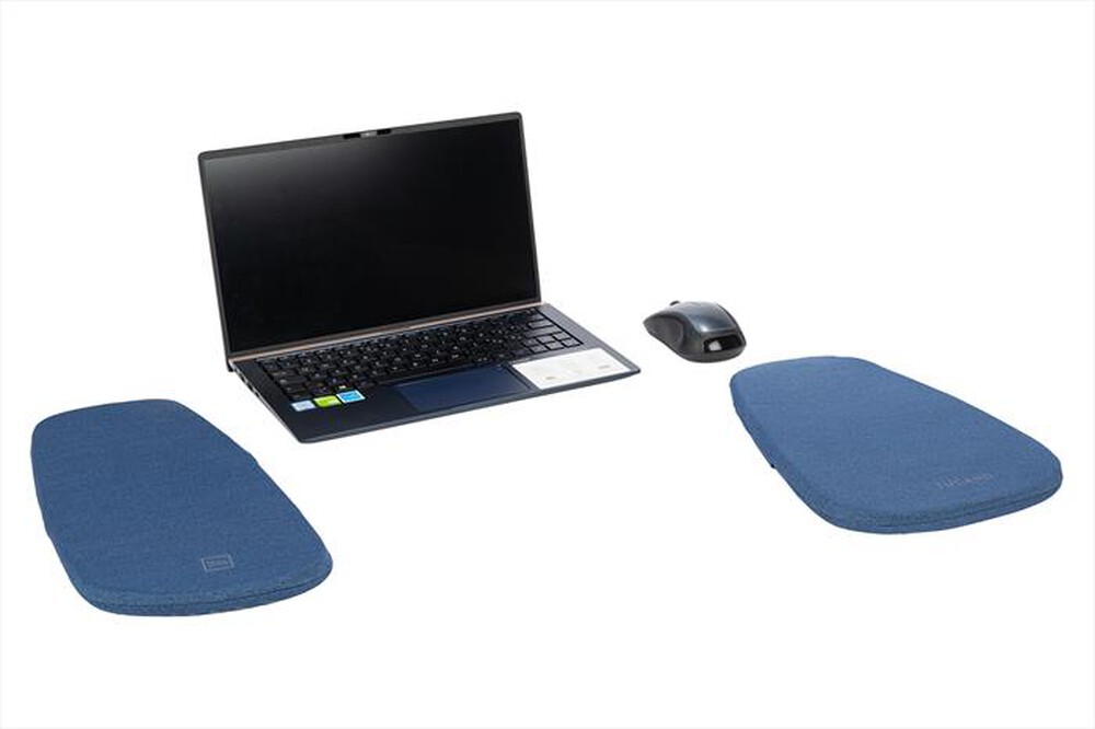 "TUCANO - Coppia di cuscinetti poggia braccio STONE-Blu"