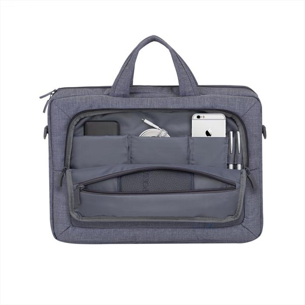 "RIVACASE - 7530 BORSA DI TELA CON TRACOLLA PER NOTEBOOK 15-Grigio"