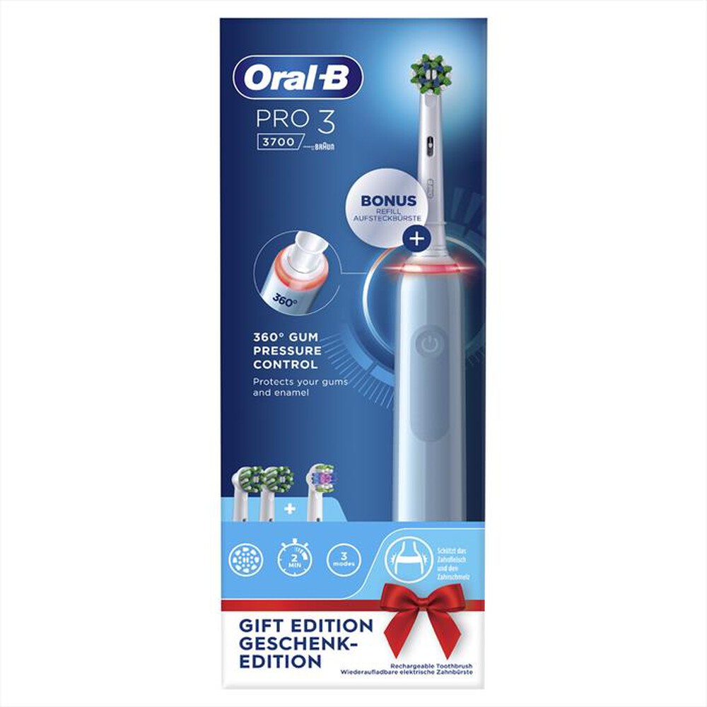 "ORAL-B - Spazzolino elettrico PRO 3 3700-Blu"