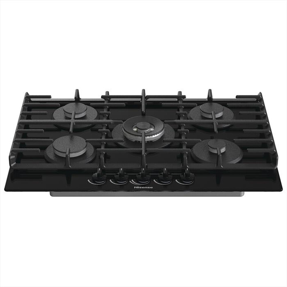 "HISENSE - Piano cottura a gas GG773B 75cm-Vetro Nero"