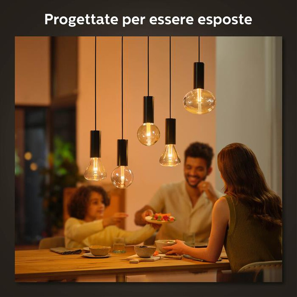 "PHILIPS - HUE LIGHTGUIDE CORDA NERA LAMPADINA NON INCLUSA-Multicolore"