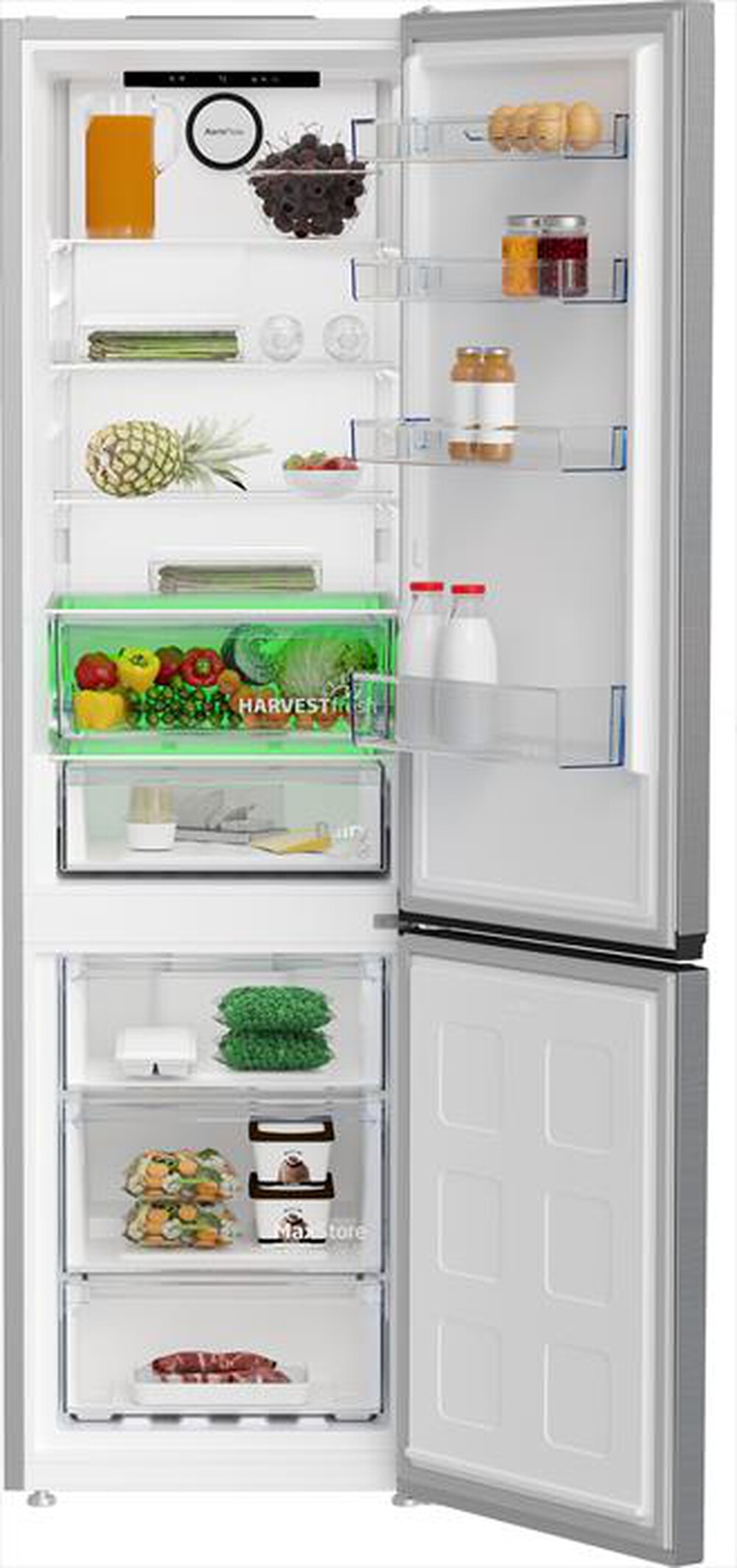 "BEKO - Frigorifero combinato B5EUNA406HXB Classe C 355 lt-Metal Look"