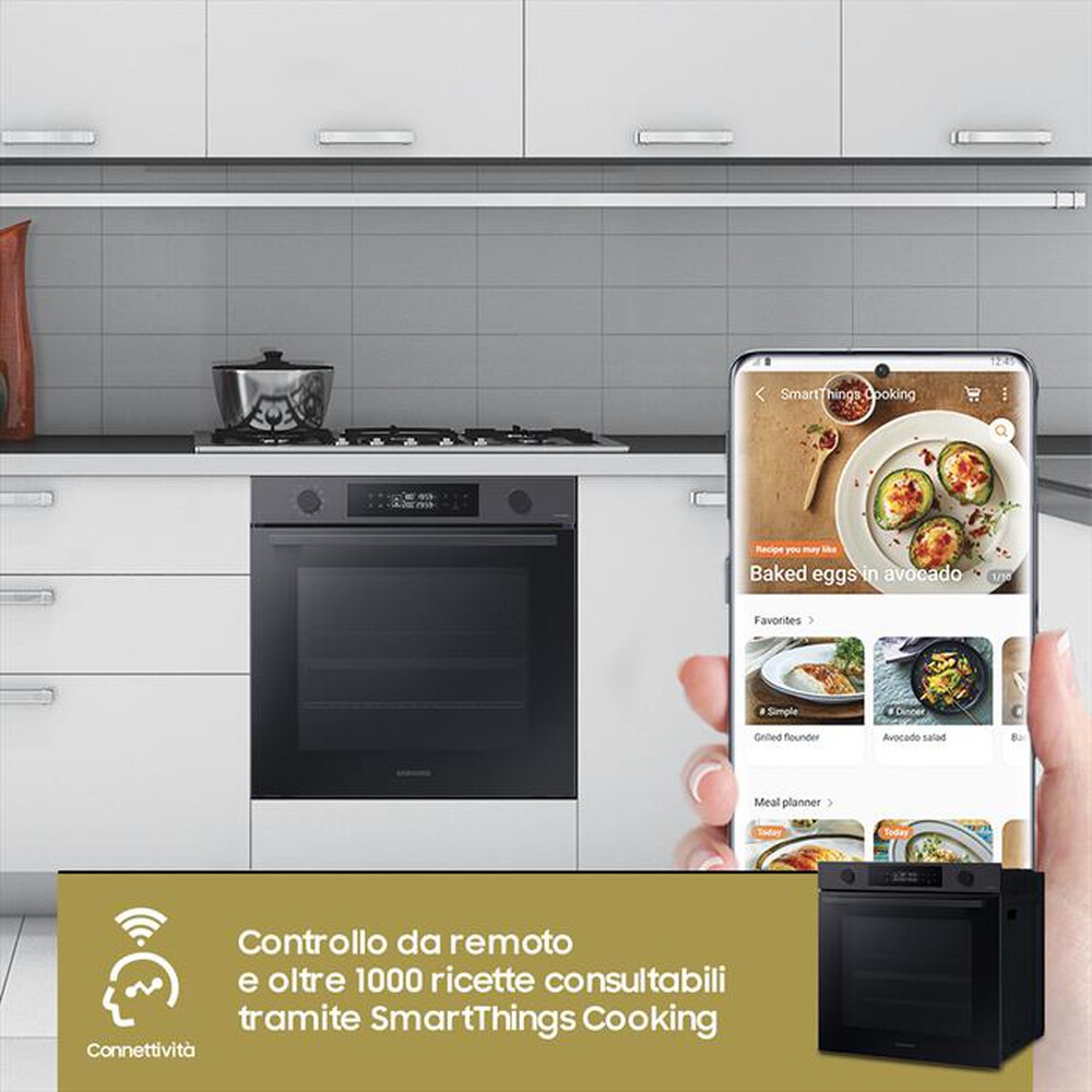"SAMSUNG - Forno incasso elettrico NV7B4440VBB/U5 Classe A+-black inox"