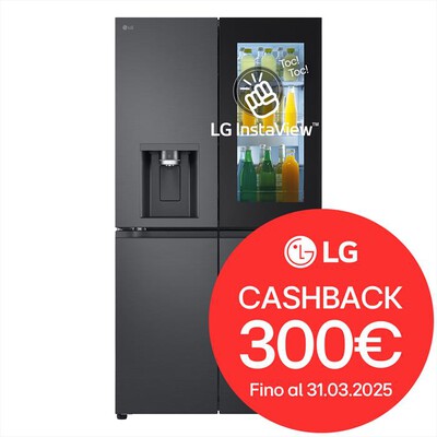 LG - Frigorifero 4 porte GMG960EVJE Classe E 638L-Black