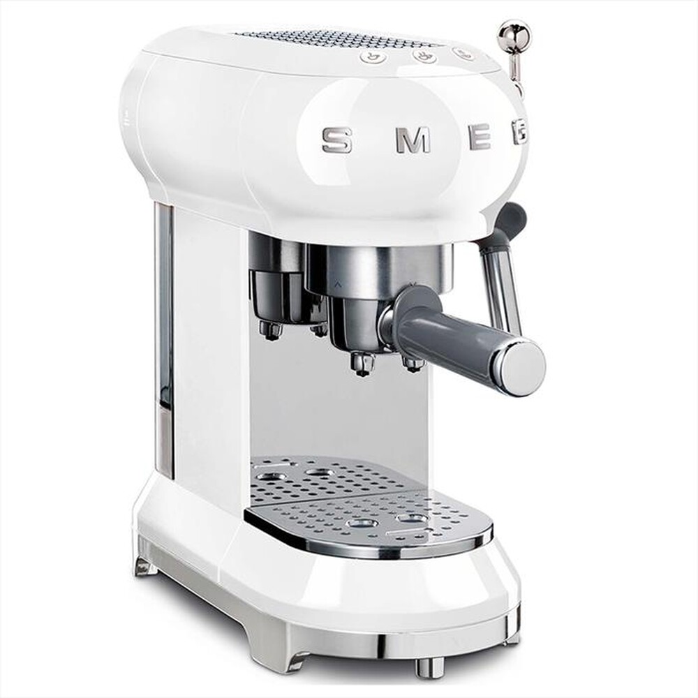 "SMEG - Macchina da Caffè Manuale 50's Style – ECF01WHEU-bianco"