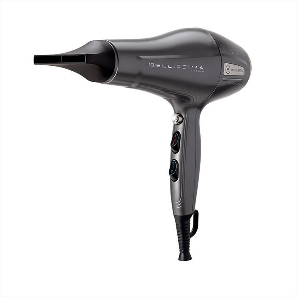 "BELLISSIMA IMETEC - Asciugacapelli ULTRA SPEED-Metallic Grey + Deep Silver"