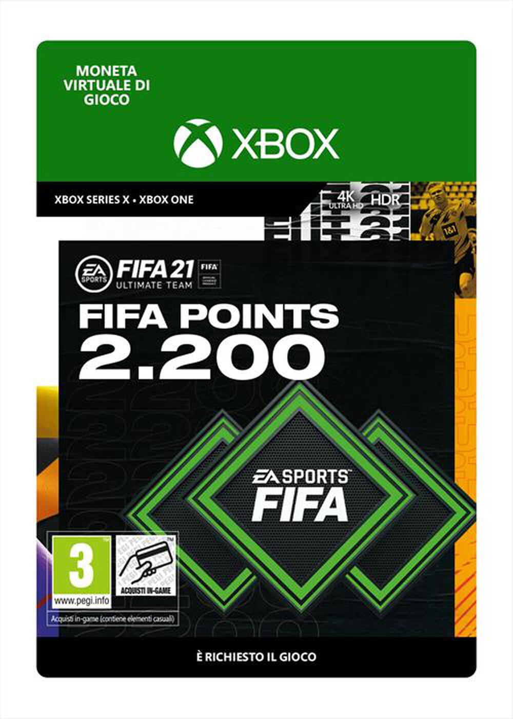 "MICROSOFT - FIFA 21 Ultimate Team 2200 Points"
