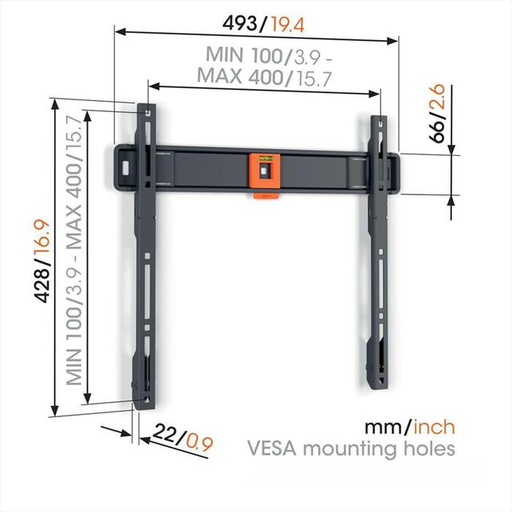 "VOGEL'S RING - Supporto TV TVM 1403 50 Kg-Nero"