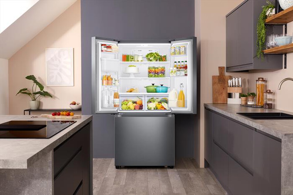 "SAMSUNG - Frigorifero 3 e più porte RF50A5202S9/ES Classe F-metal inox"