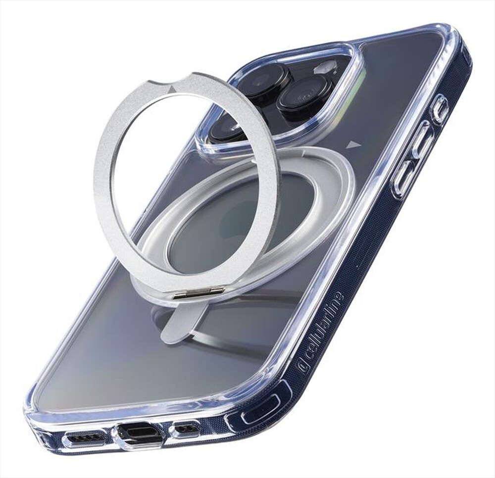 "CELLULARLINE - Cover SPIN MAG per iPhone 16 Pro-Transparent"
