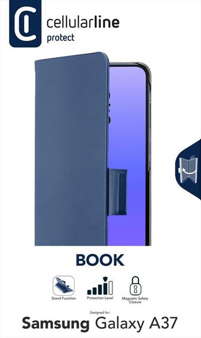 CELLULARLINE - Cover BOOK 3 per Samsung Galaxy A37-Blu