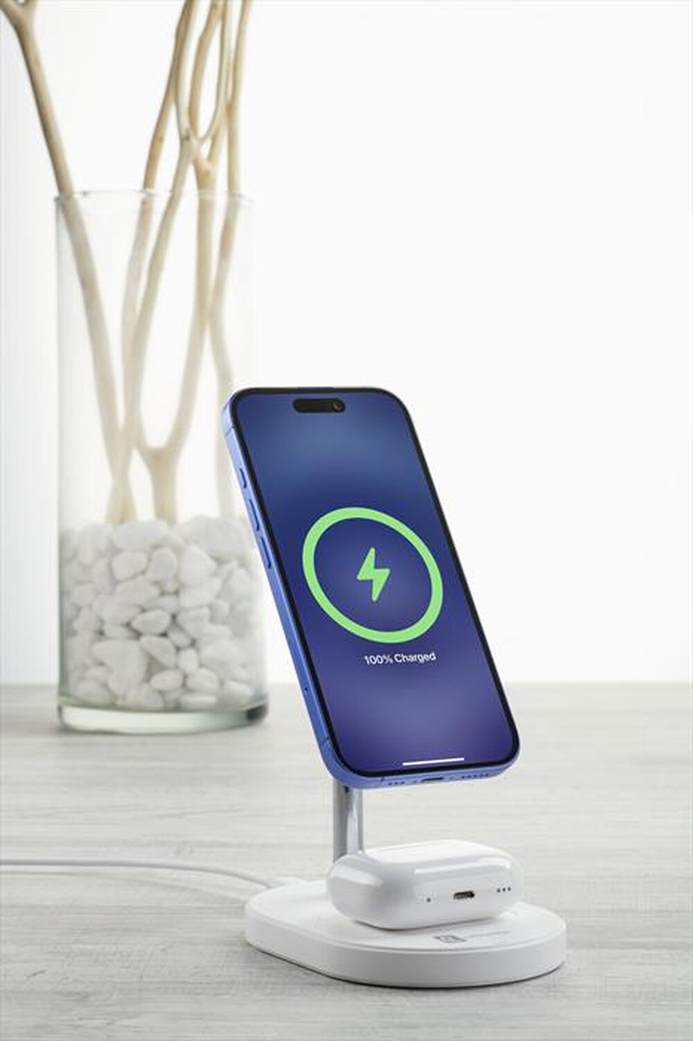 Immagine del prodotto CELLULARLINE - MAG DUO Station di ricarica wireless-Bianco