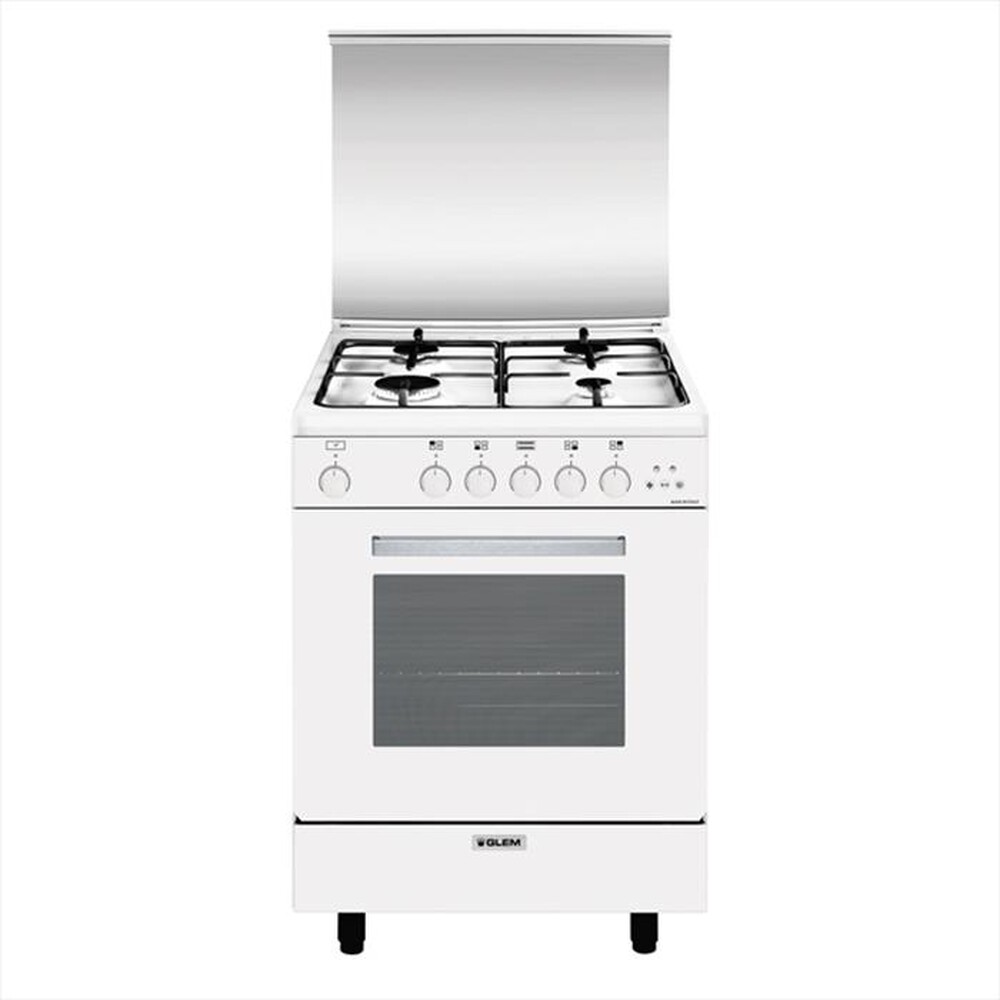 "GLEM GAS - Cucina a gas A664VX Classe A-Bianco"