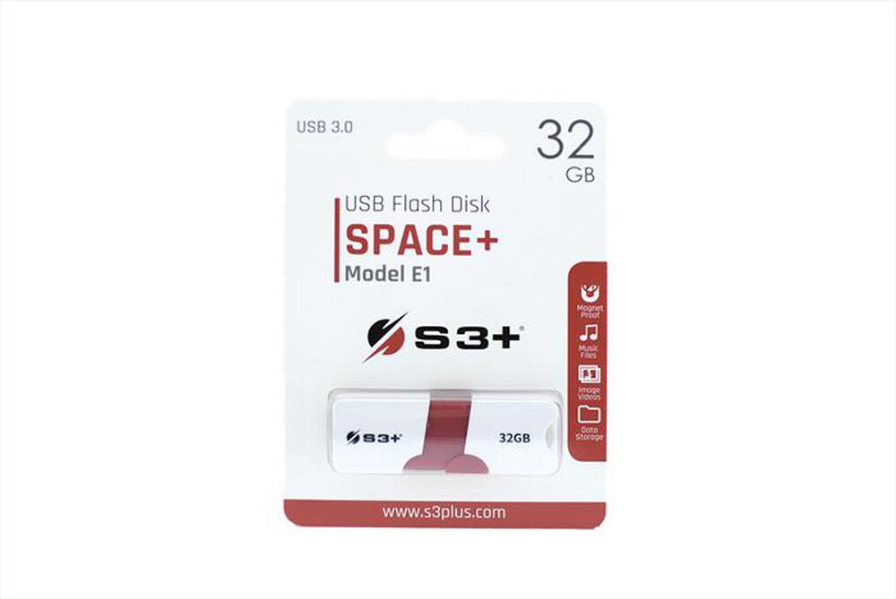 "S3+ - S3PD3003032BK-R-Bianco/Rosso"