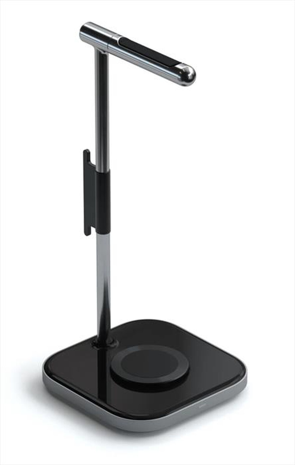 Immagine del prodotto SATECHI - STAND PER CUFFIE CON RICARICA WIRELESS 2IN1-grigio