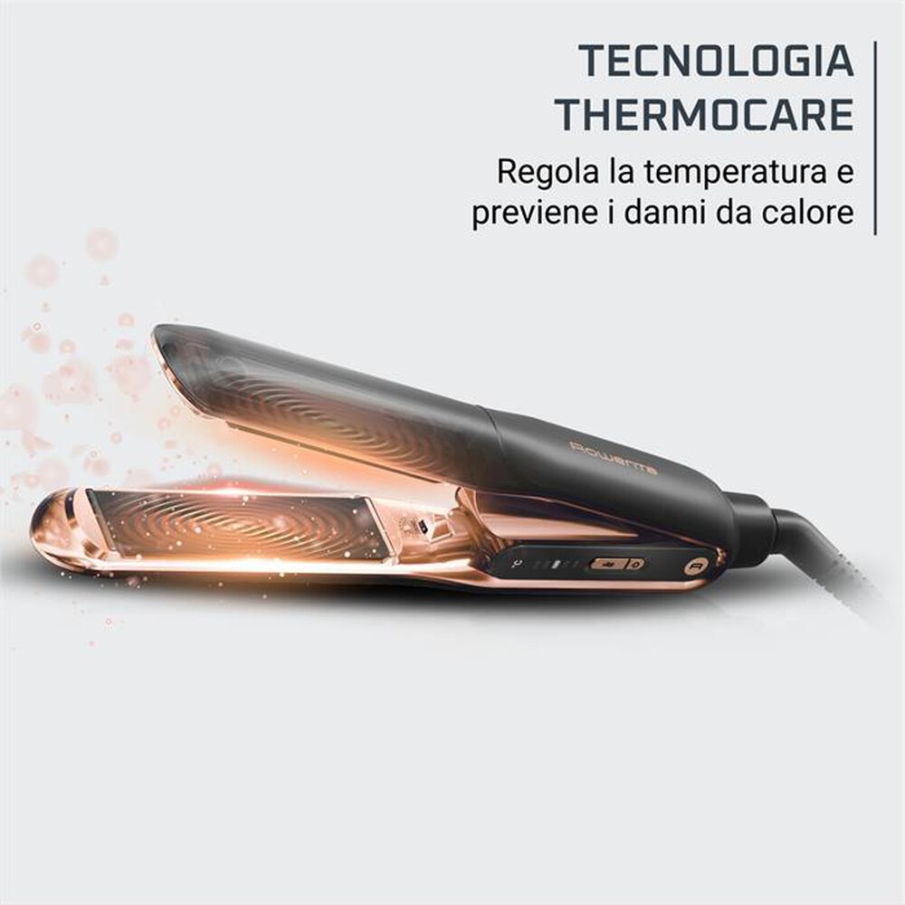 "ROWENTA - Piastra per capelli SF8120F0-Nero e rame"