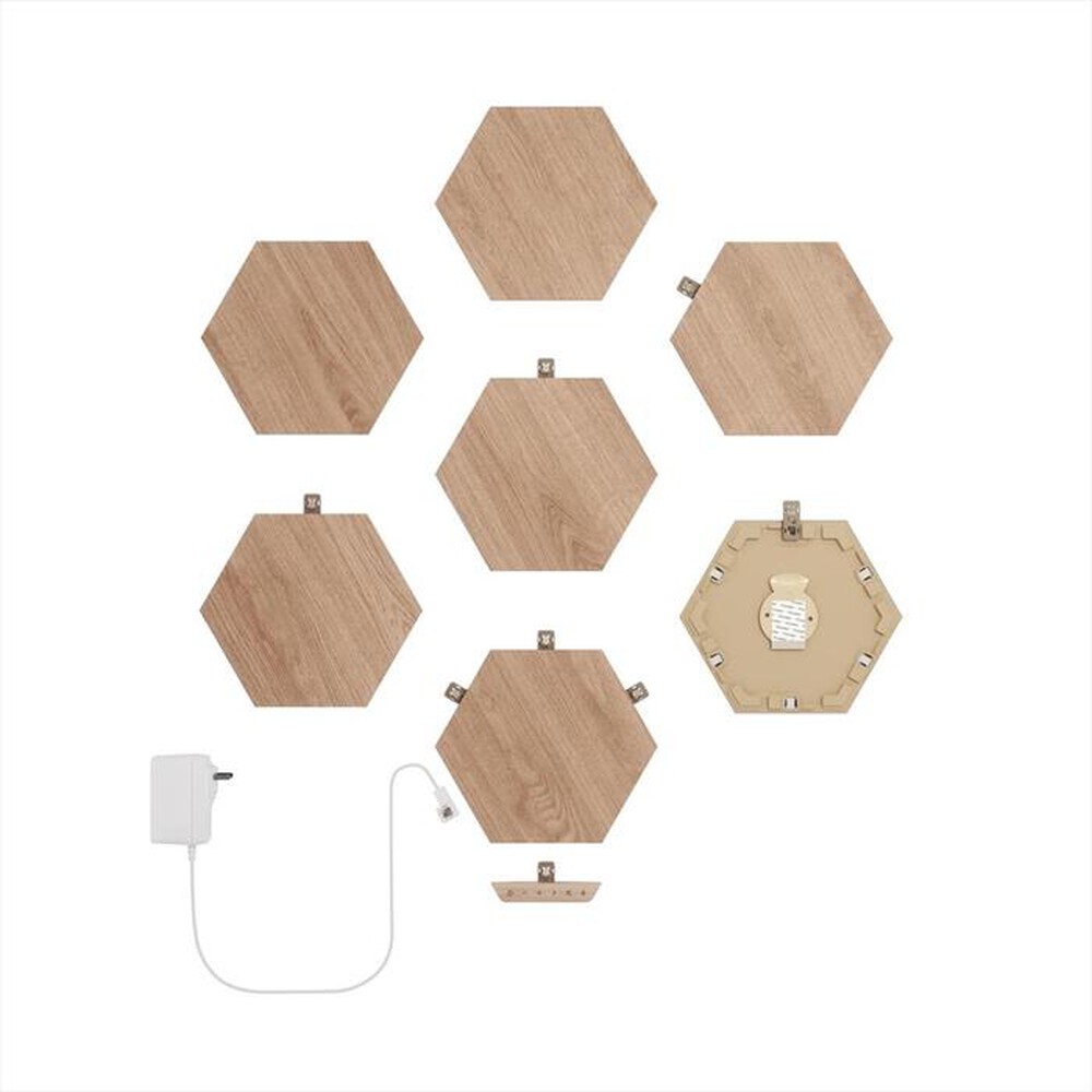 "NANOLEAF - ELEMENT WOOD - 7 ESAGONI LUMINOSI-WOOD"