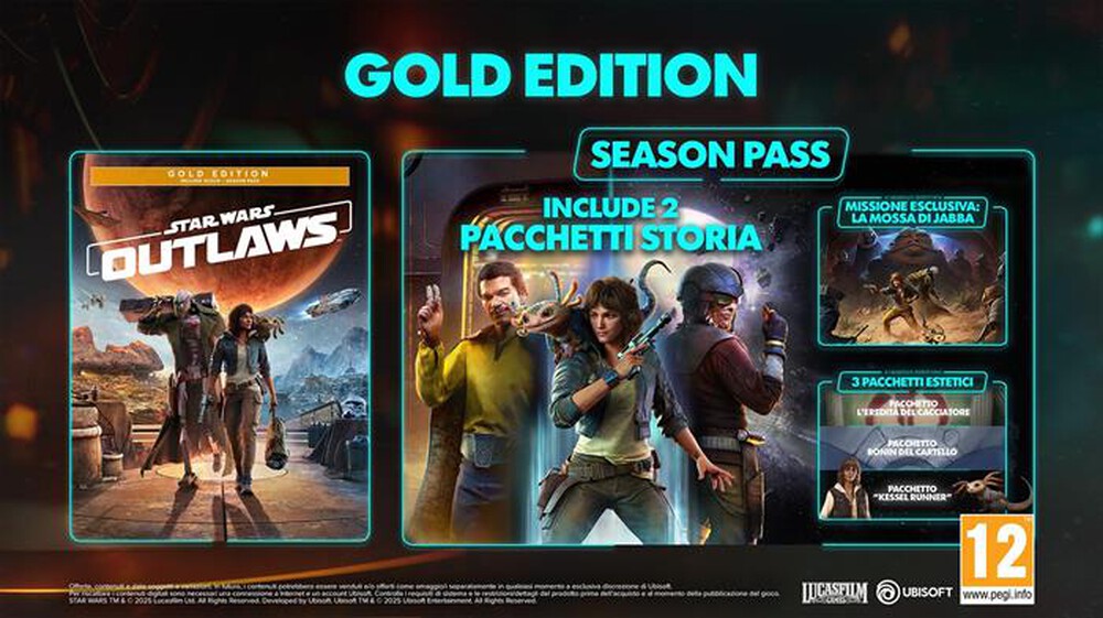 Immagine del prodotto UBISOFT - STAR WARS OUTLAWS GOLD EDITION (KEYCARD) NSW2