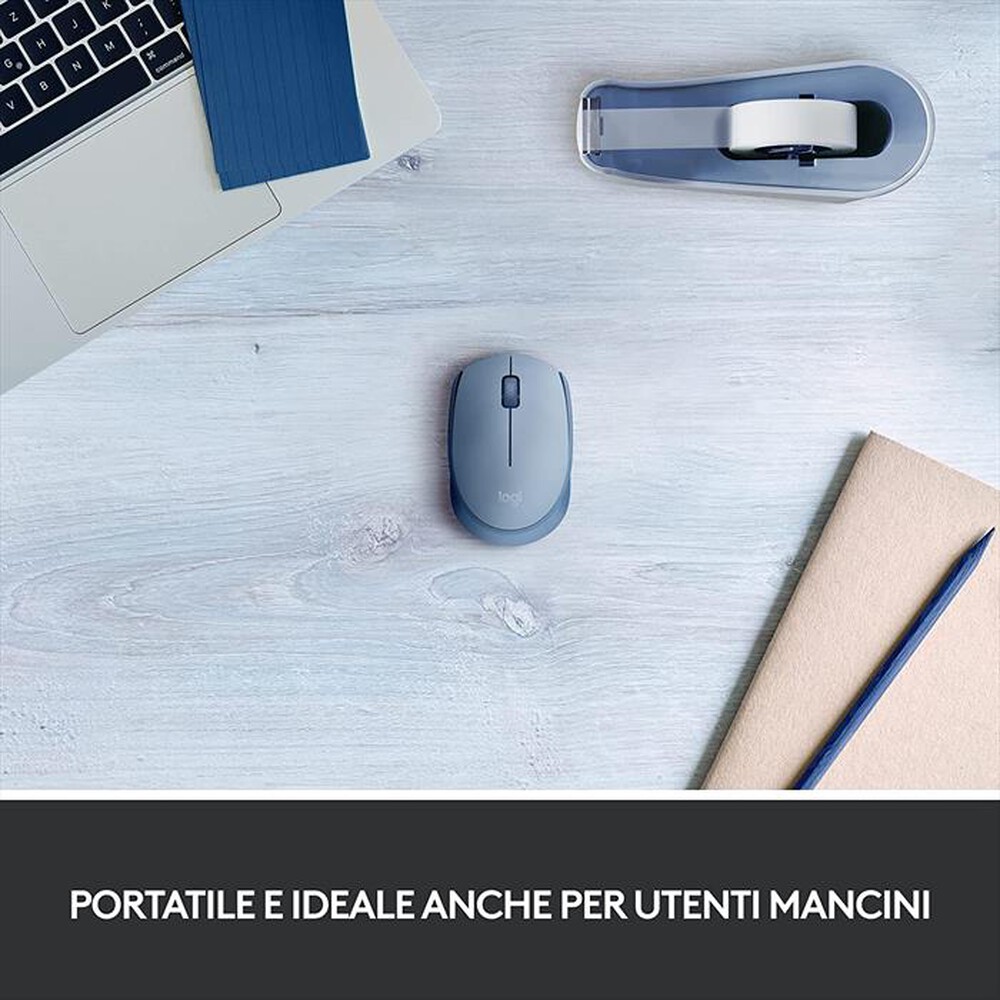 "LOGITECH - M171 Wireless Mouse-Blue Grey"