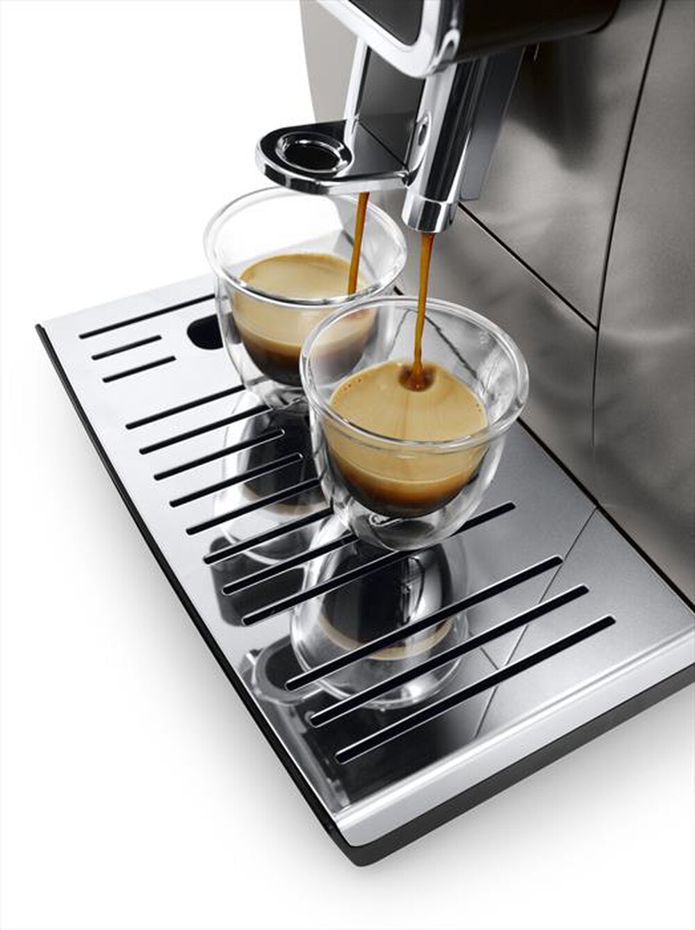 "DE LONGHI - Macchina da caffè Dinamica Aroma Bar ECAM359.57.TB-Titanio Nero"