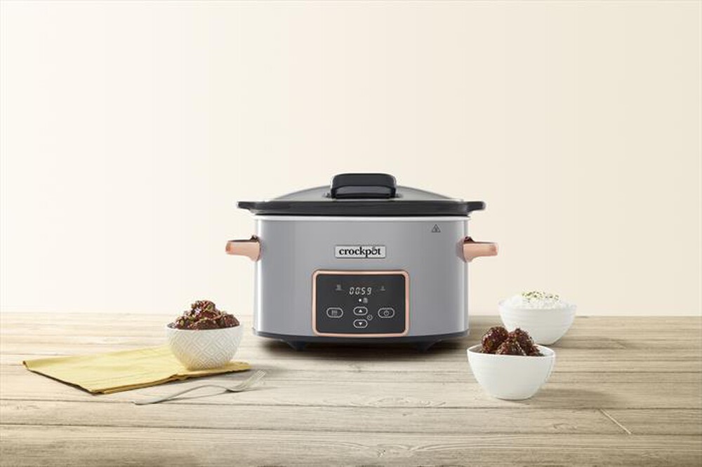 "Crock Pot - SLOW COOKER 3,5 LT DIGITALE-Silver"