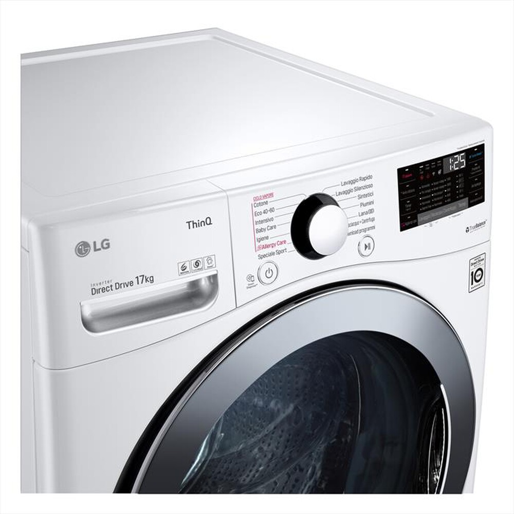 "LG - Lavatrice F1P1CY2W 17 Kg Classe E-WHITE"