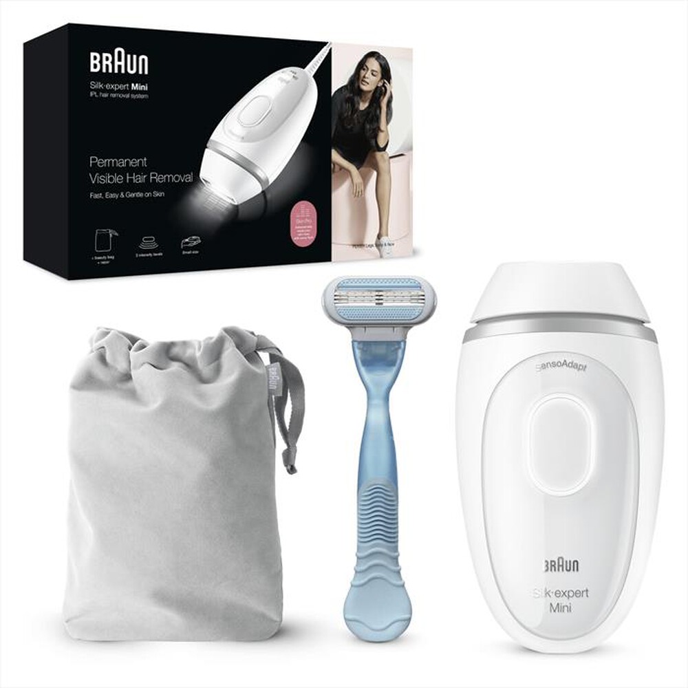 Immagine del prodotto BRAUN - Epilatore a Luce Pulsata SILK-EXPERT MINI PL1124-Bianco