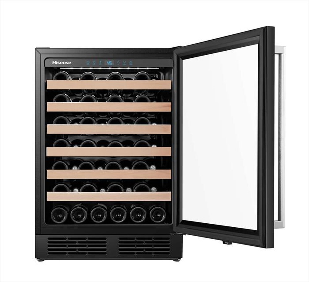 "HISENSE - Cantinetta RW18W4NWLGF Classe G 54 bottiglie-Nero Glass"