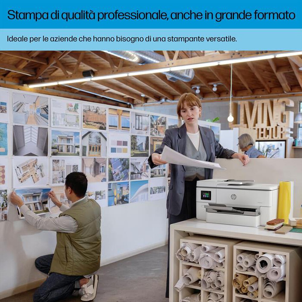 "HP - OFFICEJET PRO 9720E A3 3 MESI DI INCHIOSTRO HP+-Bianca"